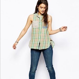 Denim & Supply Ralph Lauren Plaid Sleeveless Top
